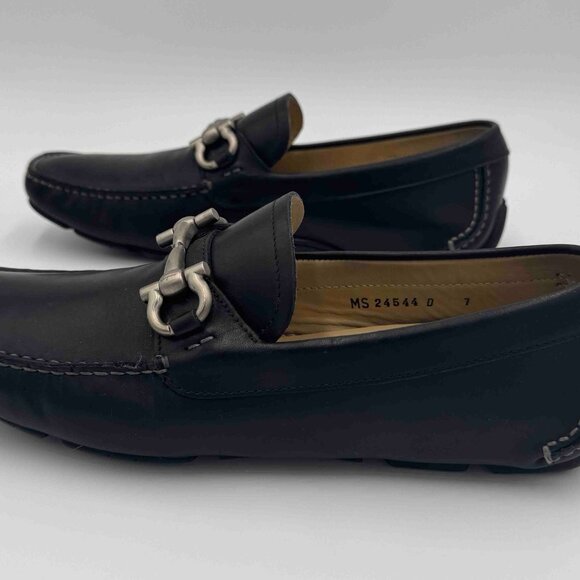 Salvatore Ferragamo Pargi Black Leather Size 7 main image 5
